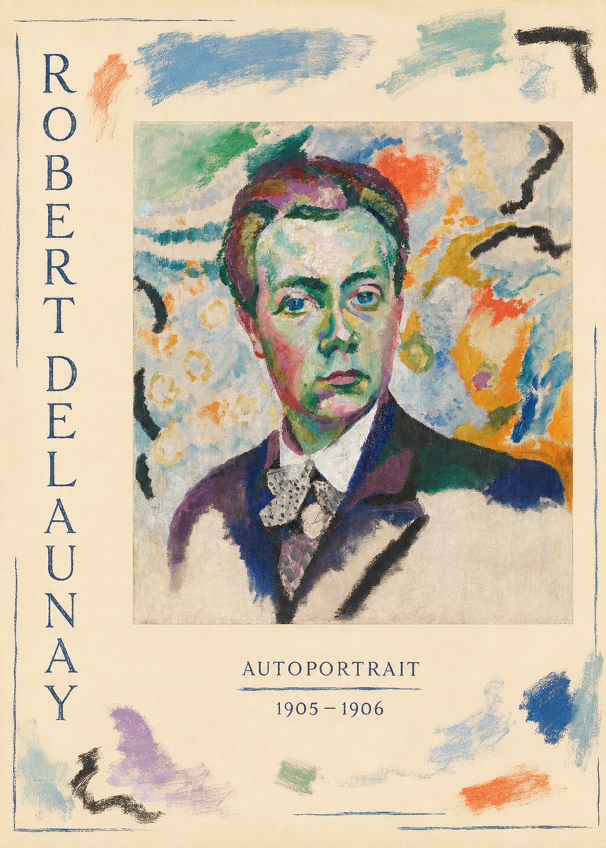 Robert Delaunay Autoportrait No5 - Juliste