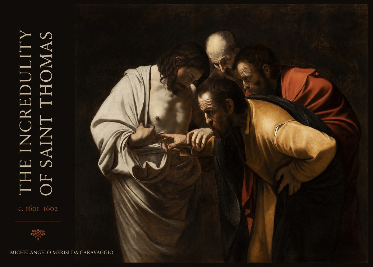 Michelangelo Merisi da Caravaggio The Incredulity of Saint Thomas III No4 - Juliste