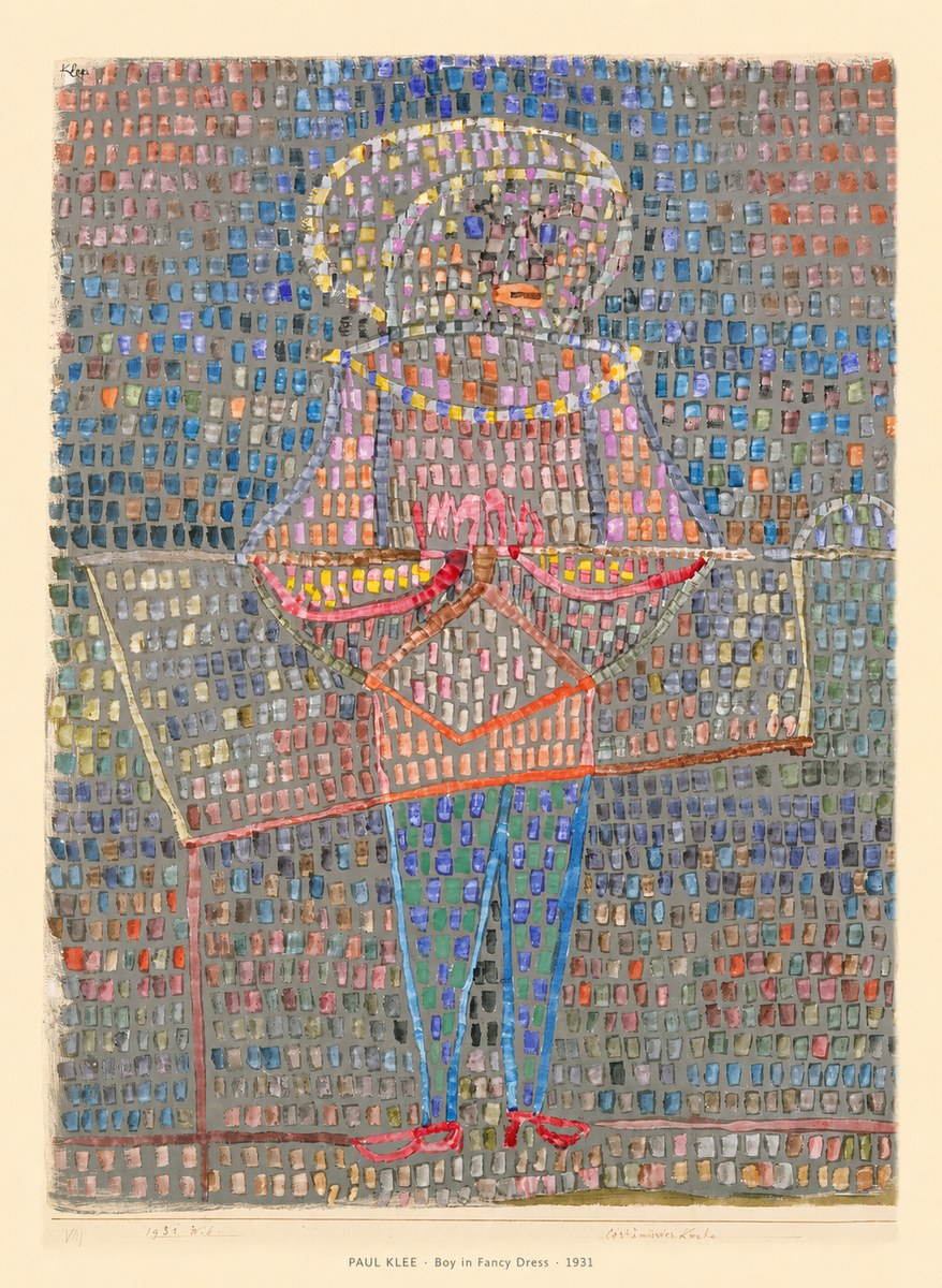 Paul Klee Boy in Fancy Dress No6 - Juliste