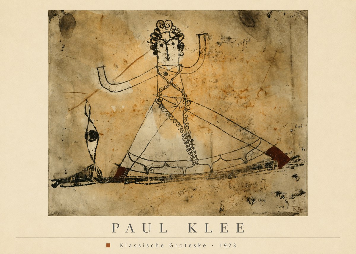 Paul Klee Klassische Groteske No4 - Juliste