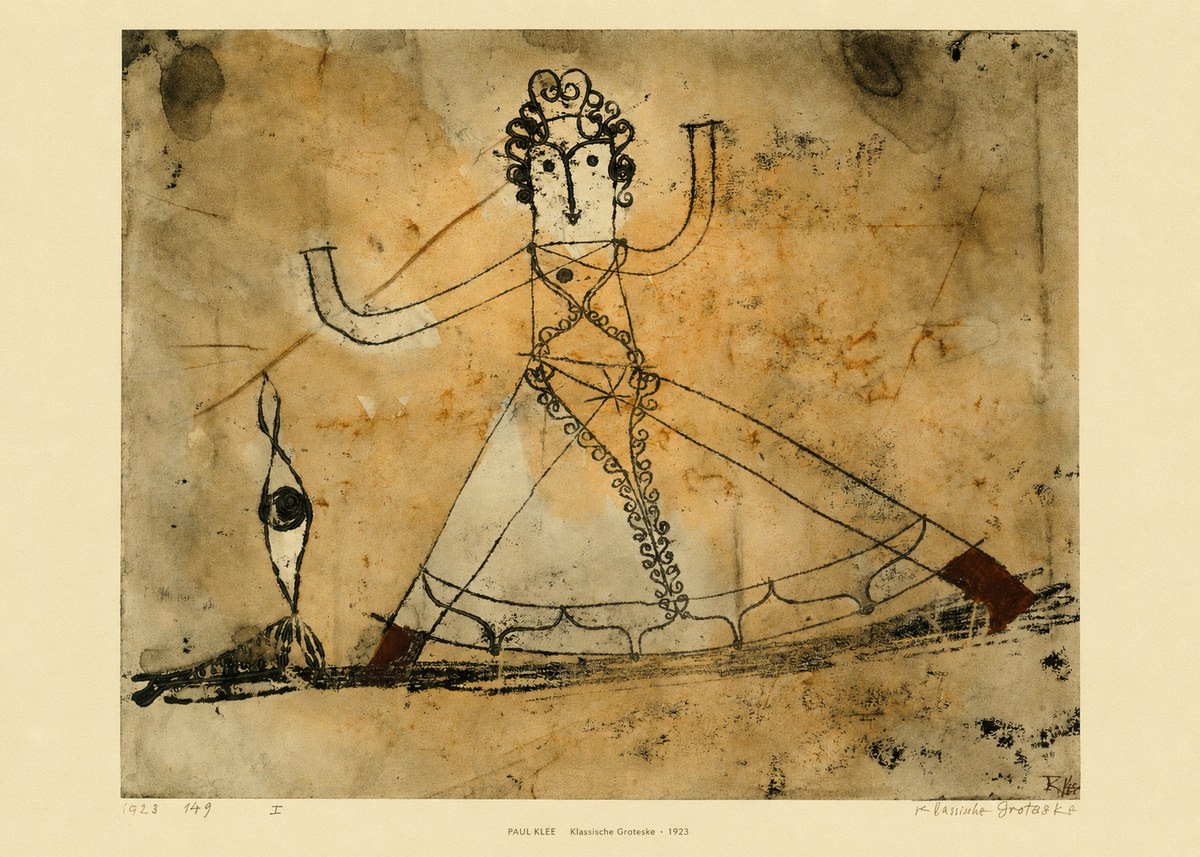 Paul Klee Klassische Groteske No5 - Juliste