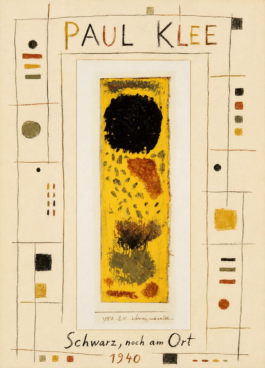 Paul Klee Schwarz, Noch Am Ort No4 - Juliste