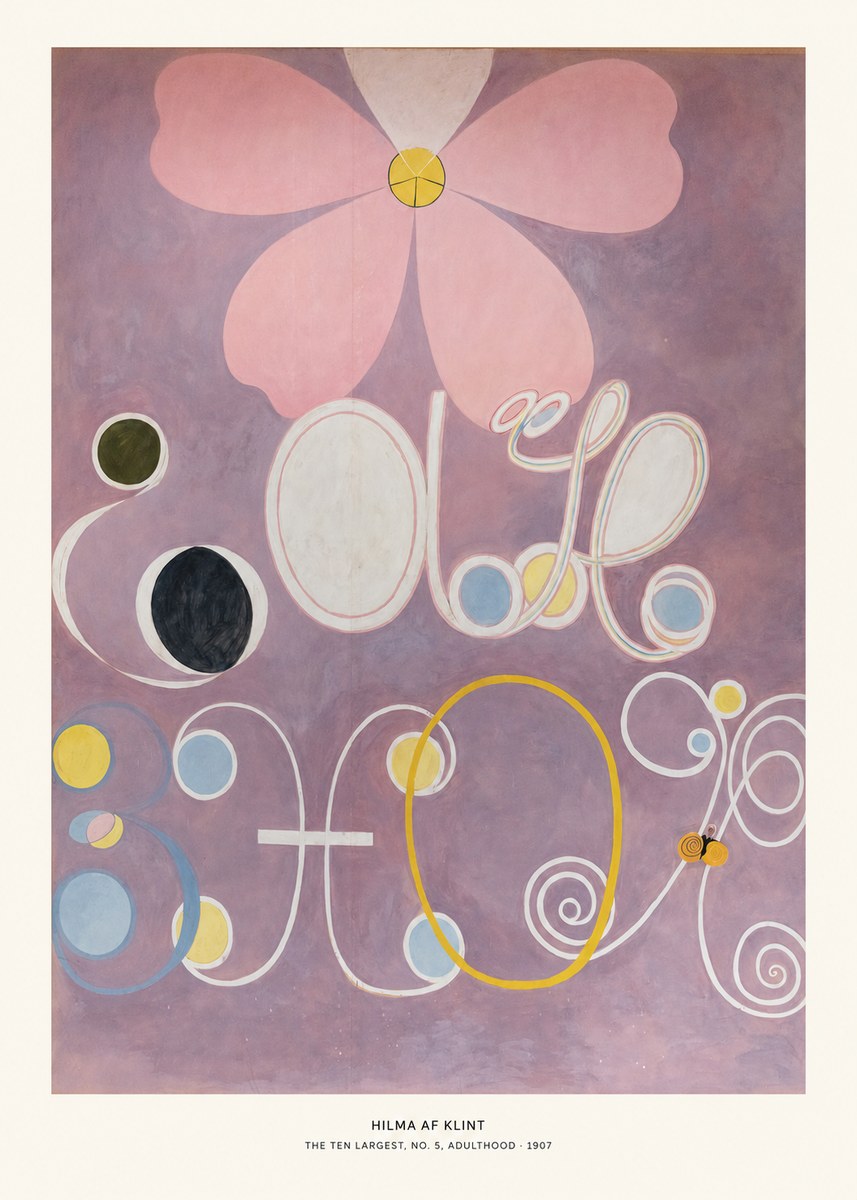 Hilma af Klint The Ten Largest, No. 5, Adulthood No5 - Juliste
