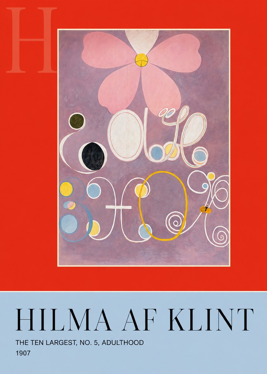 Hilma af Klint The Ten Largest, No. 5, Adulthood No6 - Juliste