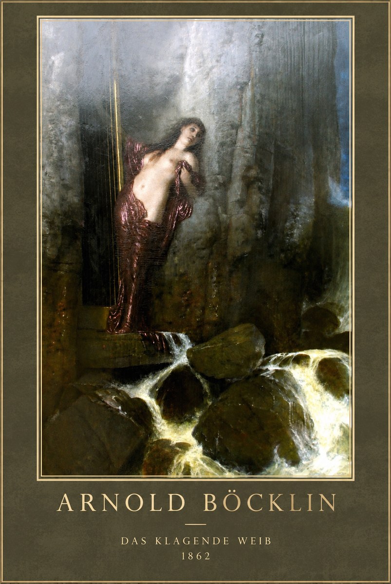Arnold Böcklin Das Klagende Weib No1 - Juliste