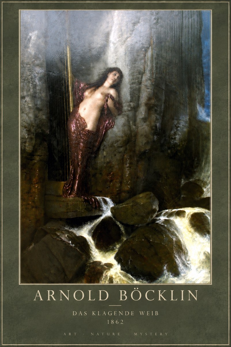 Arnold Böcklin Das Klagende Weib No5 - Juliste