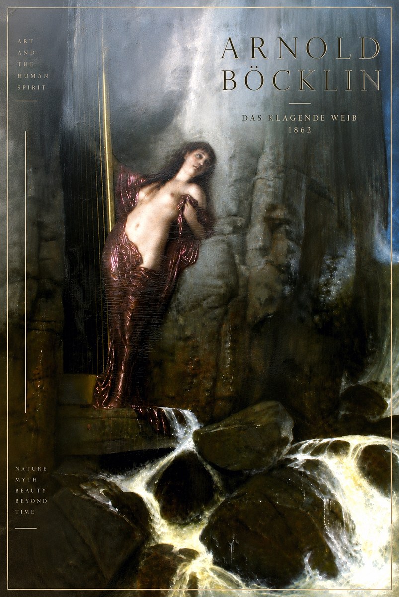 Arnold Böcklin Das Klagende Weib No6 - Juliste