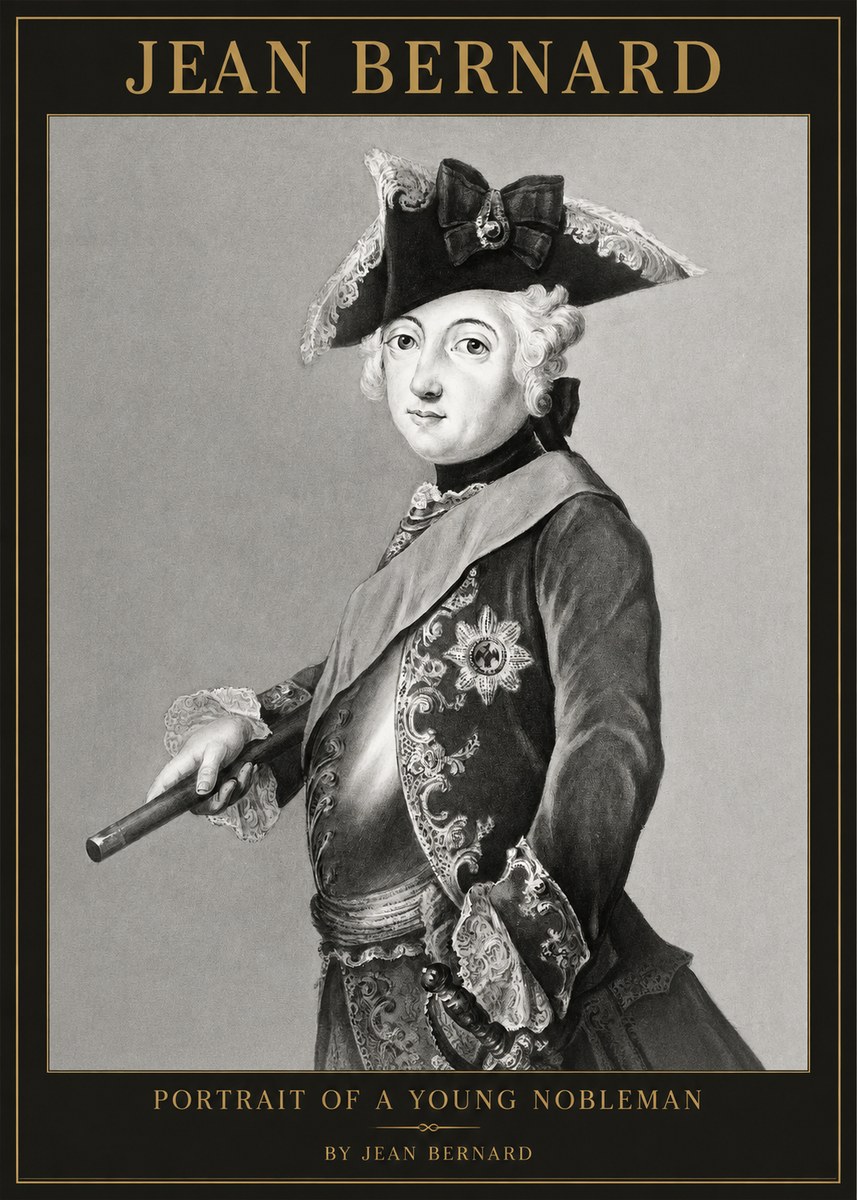 Jean Bernard Portrait of a Young Nobleman No1 - Juliste