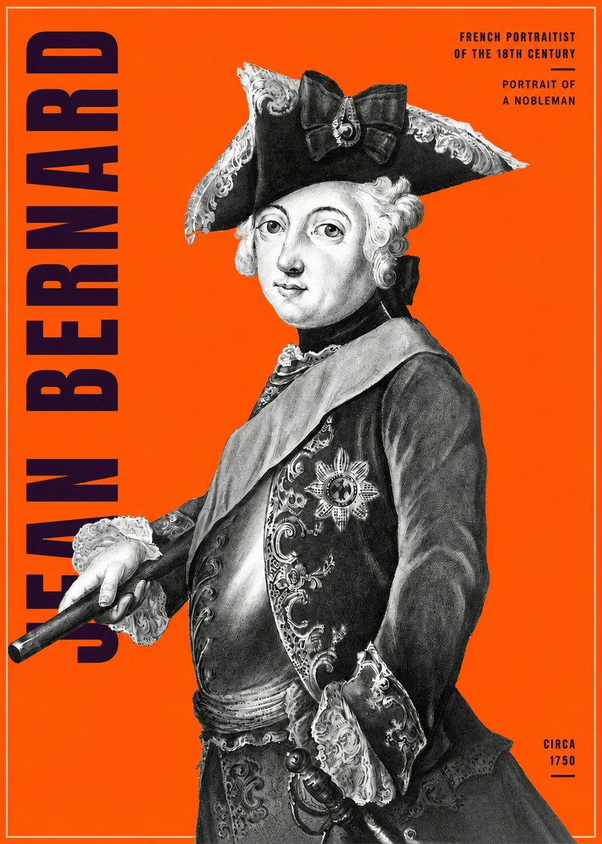 Jean Bernard Portrait of a Young Nobleman No4 - Juliste