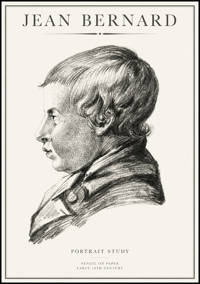 Jean Bernard Portrait Study I No1 - Juliste