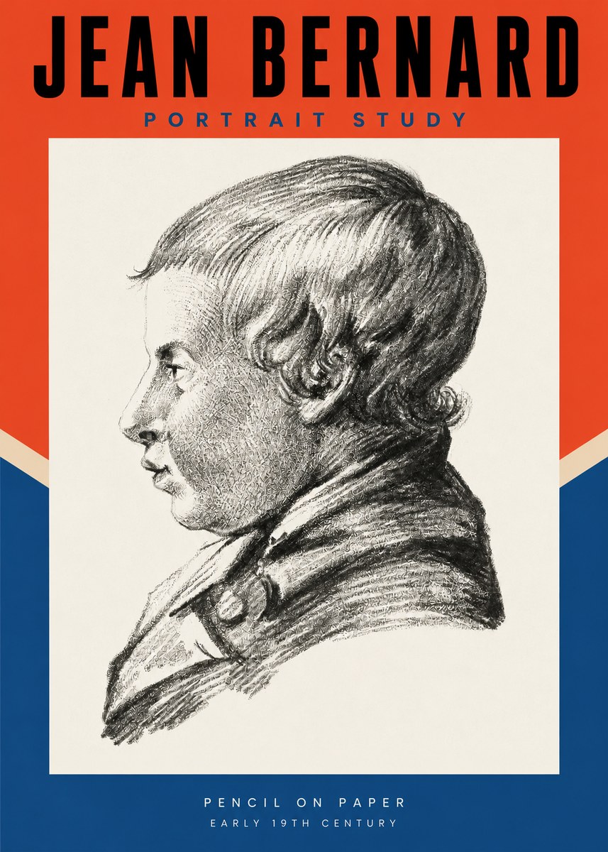 Jean Bernard Portrait Study I No2 - Juliste