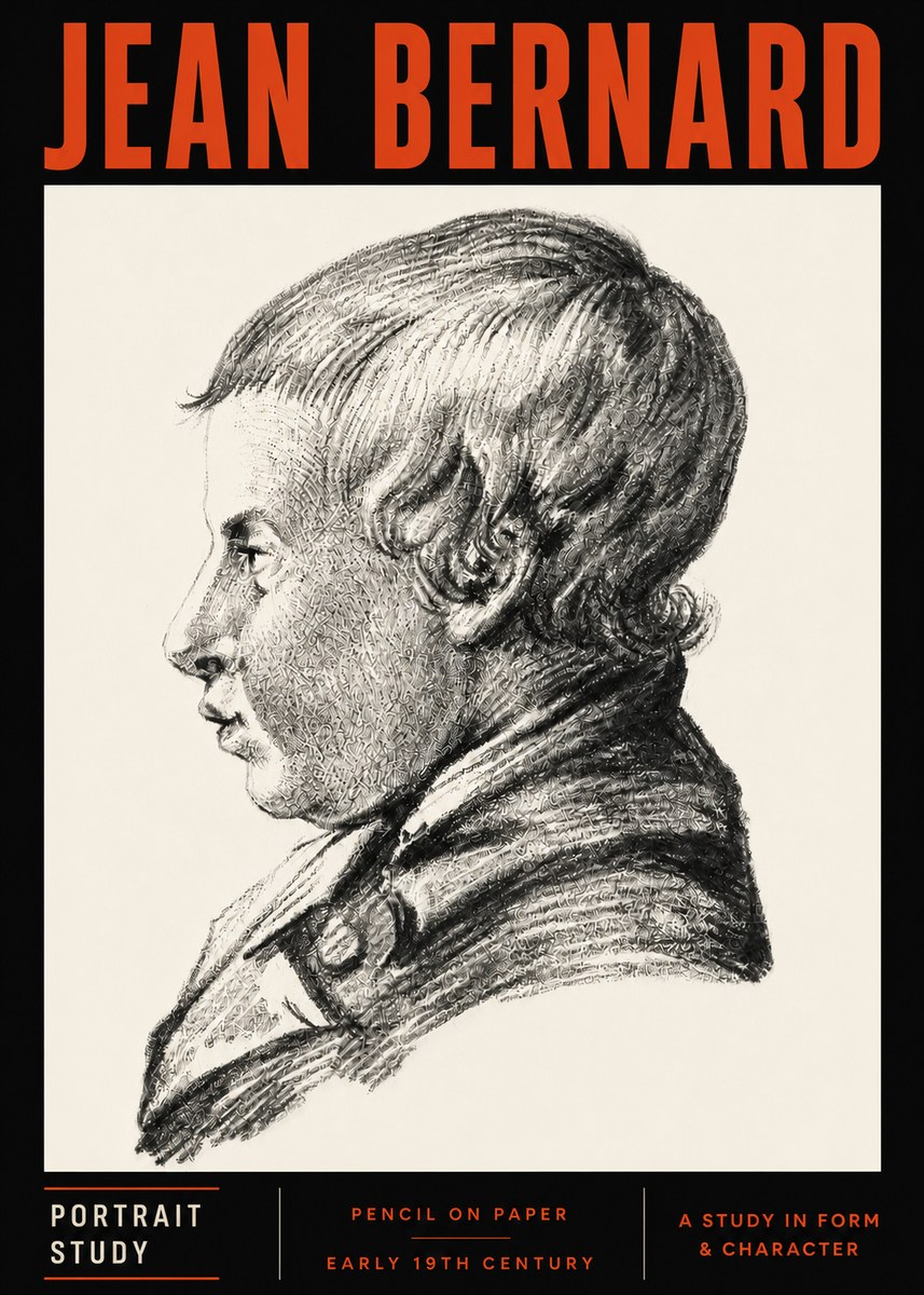 Jean Bernard Portrait Study I No5 - Juliste