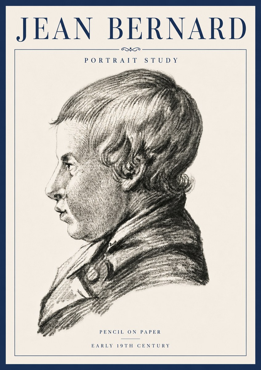 Jean Bernard Portrait Study I No6 - Juliste