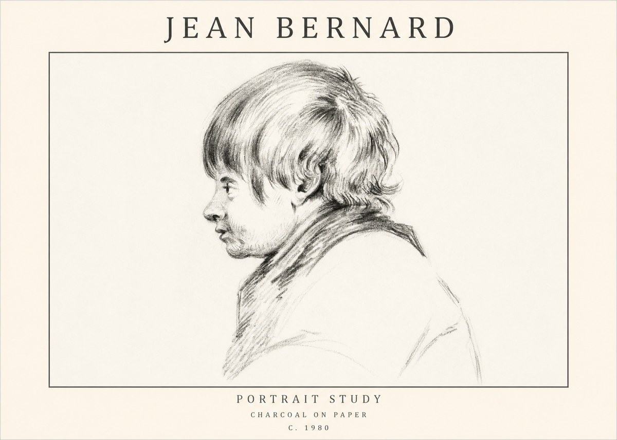 Jean Bernard Portrait Study II No1 - Juliste