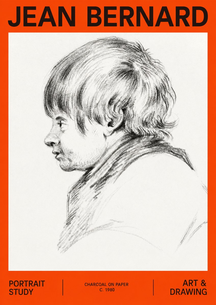 Jean Bernard Portrait Study II No2 - Juliste