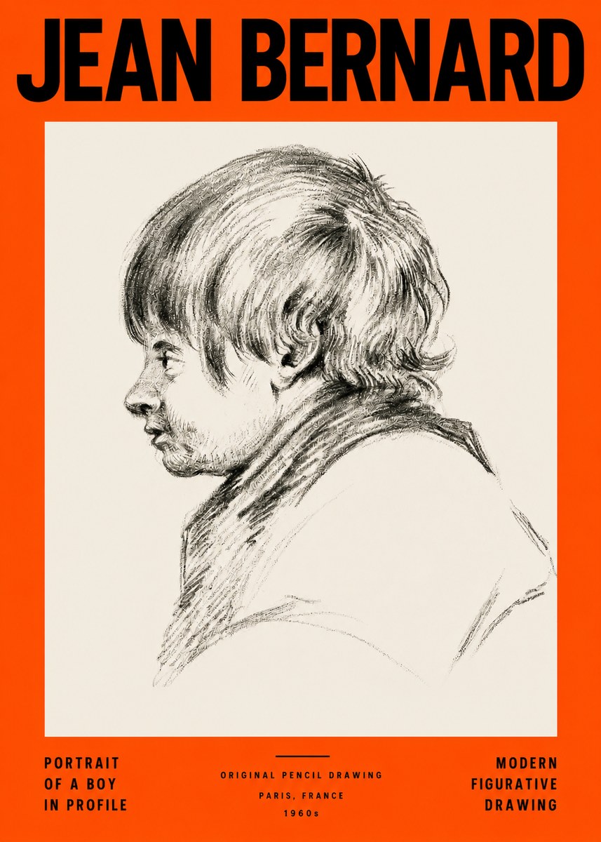 Jean Bernard Portrait Study II No4 - Juliste