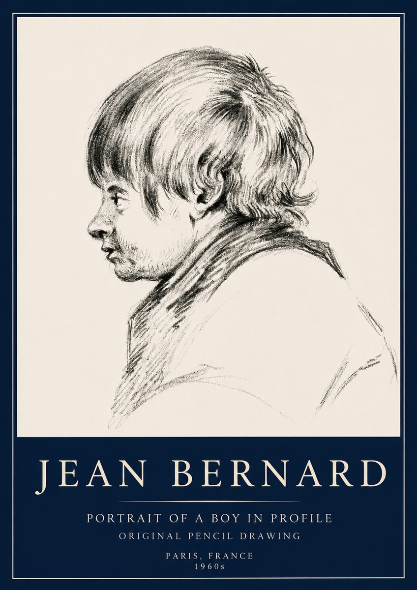 Jean Bernard Portrait Study II No5 - Juliste