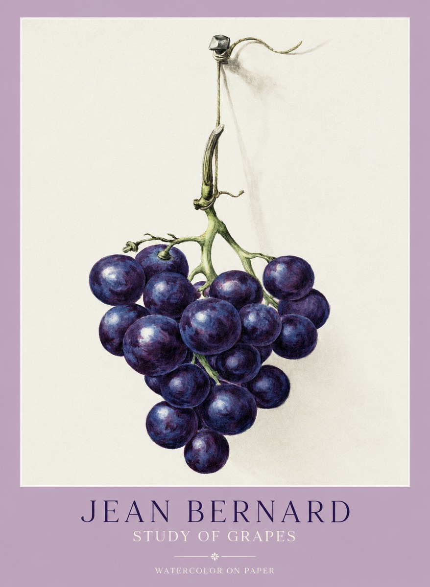 Jean Bernard Grapes No2 - Juliste