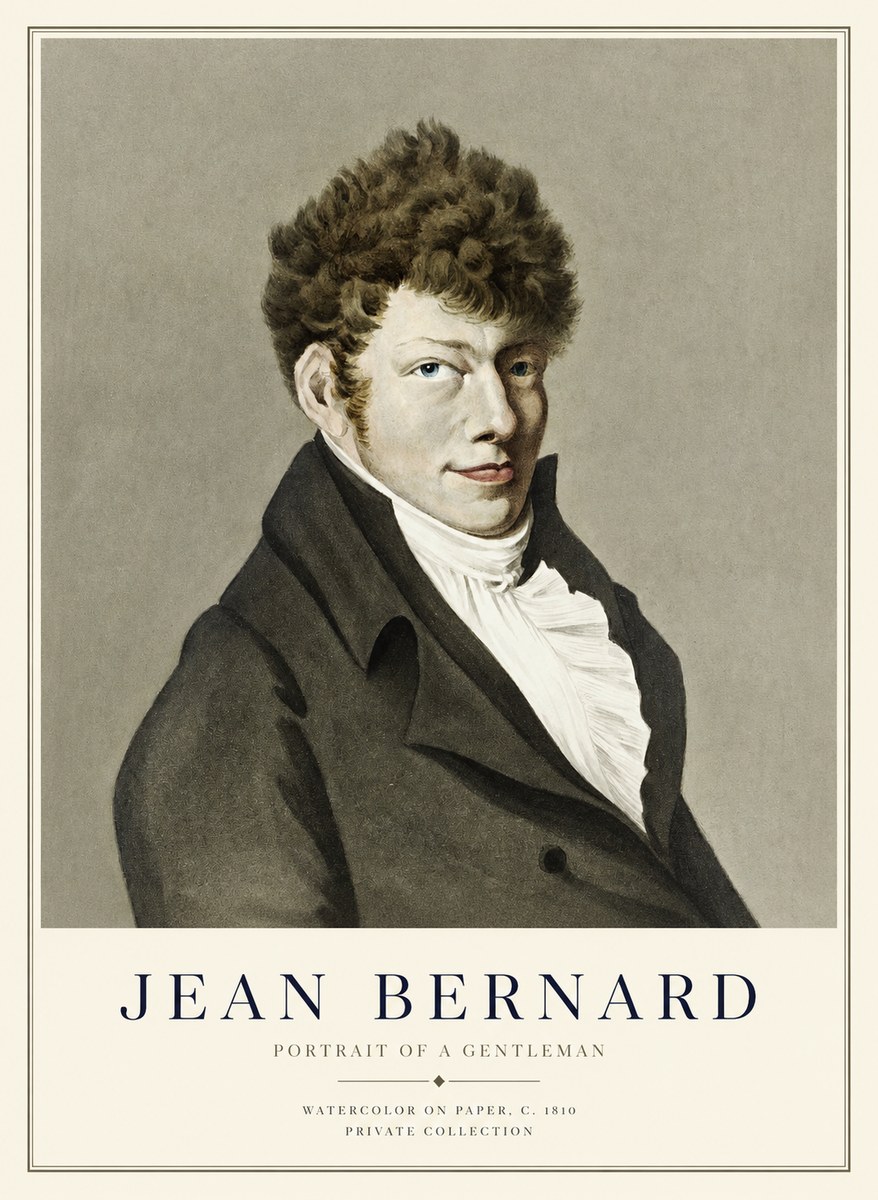 Jean Bernard Portrait of a Young Man No3 - Juliste