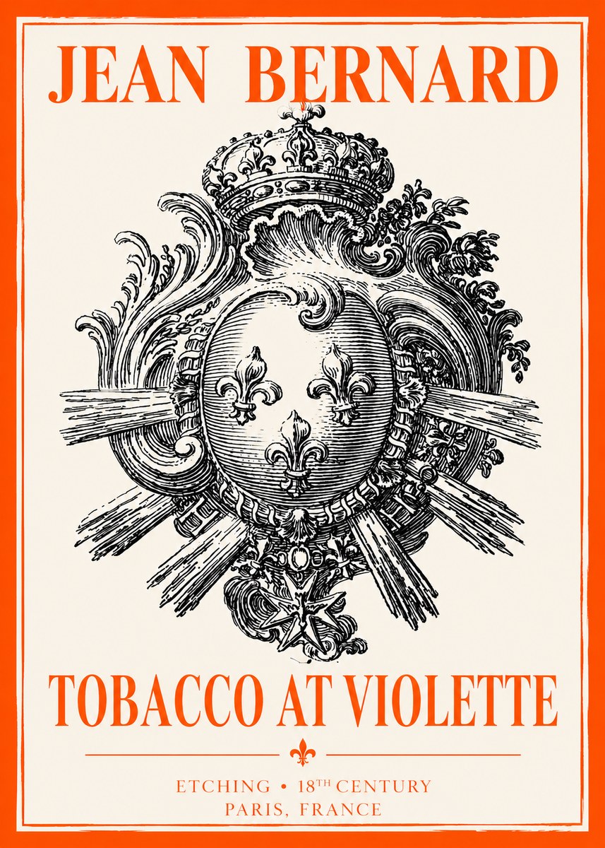 Jean Bernard Tobacco at Violette No2 - Juliste