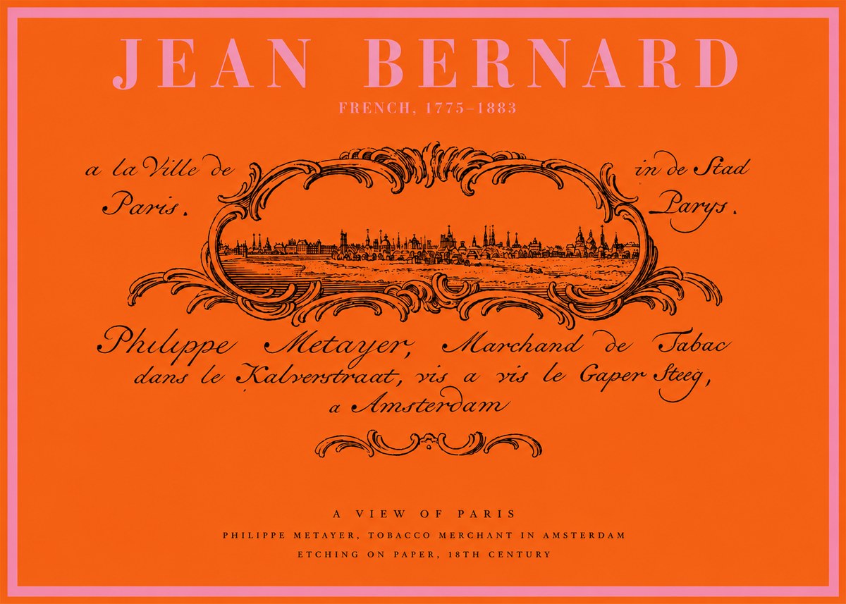 Jean Bernard A View of Paris No2 - Juliste