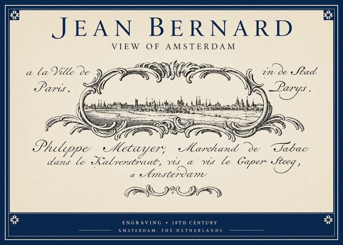 Jean Bernard A View of Paris No5 - Juliste