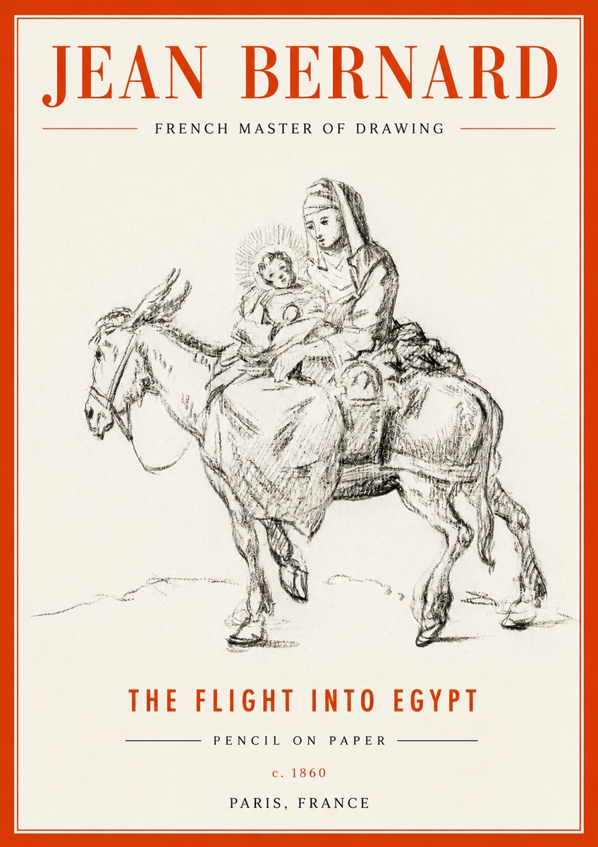 Jean Bernard The Flight into Egypt No2 - Juliste