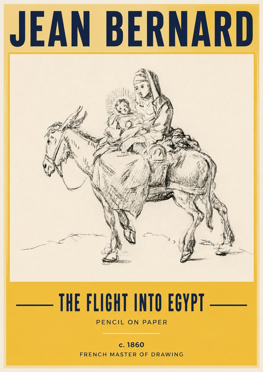 Jean Bernard The Flight into Egypt No3 - Juliste