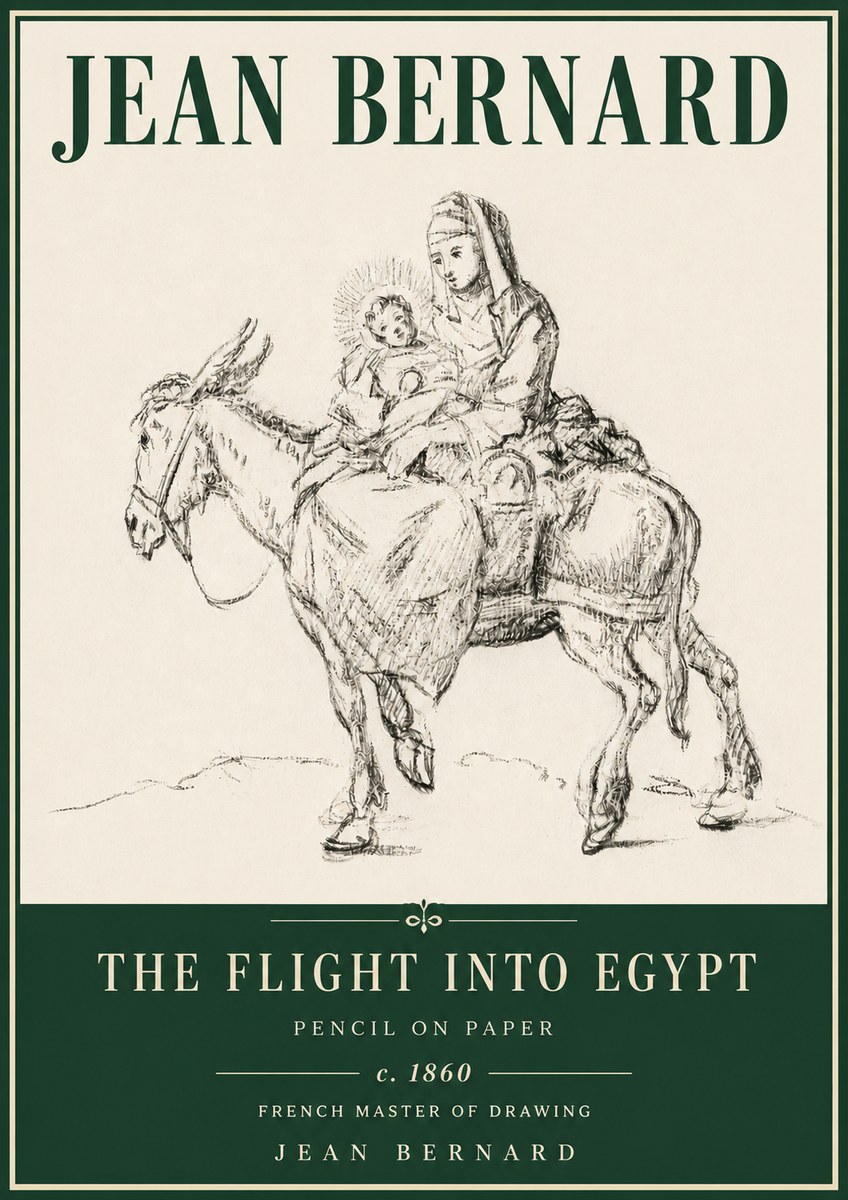 Jean Bernard The Flight into Egypt No4 - Juliste