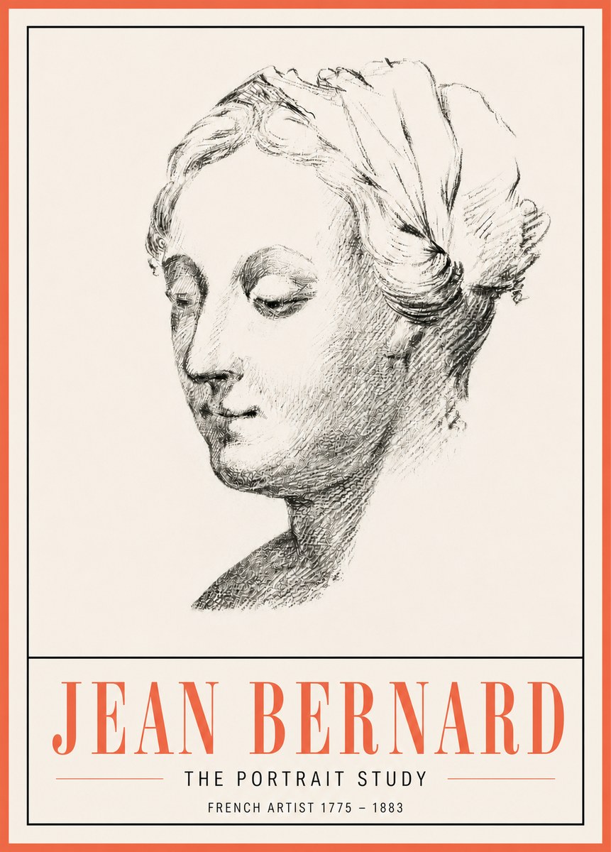 Jean Bernard Study of a Woman No5 - Juliste