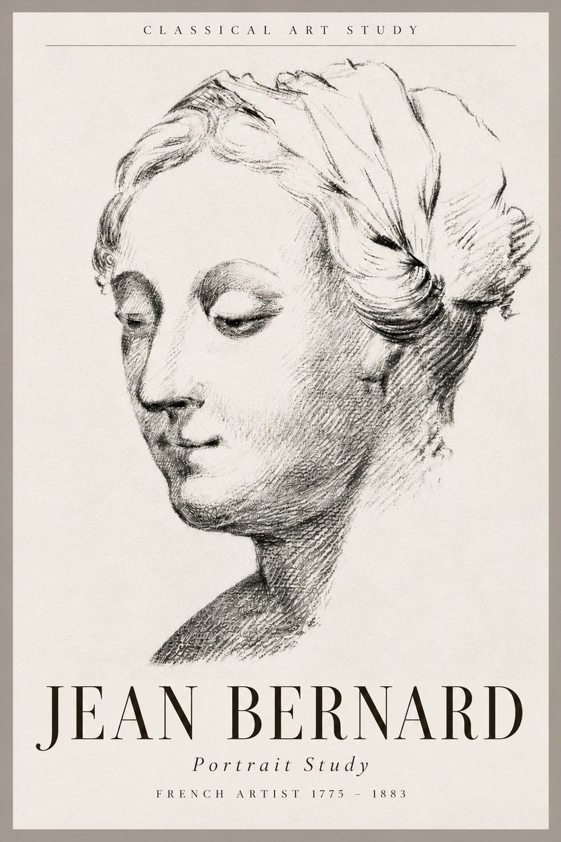 Jean Bernard Study of a Woman No6 - Juliste