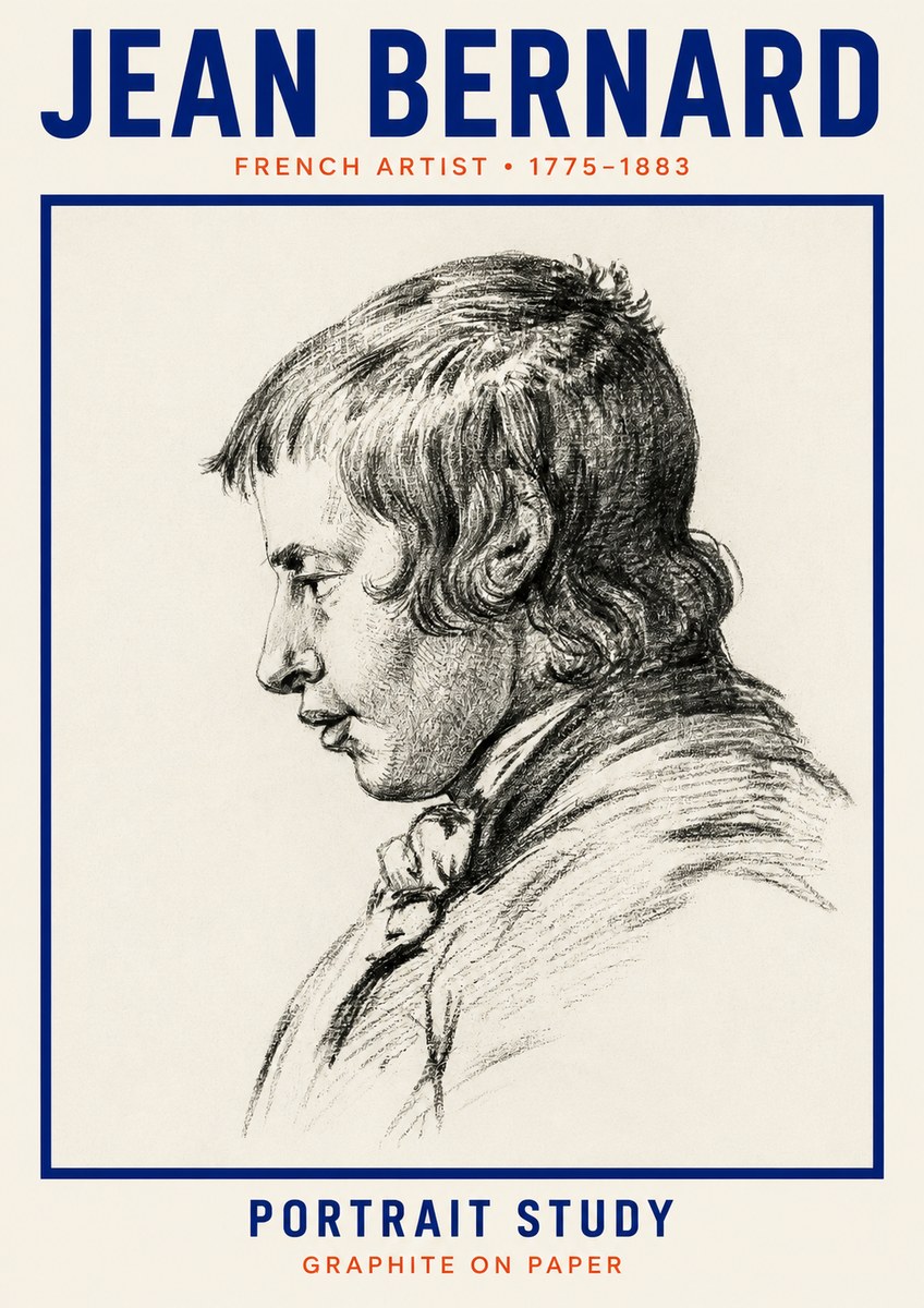 Jean Bernard Portrait Study III No2 - Juliste