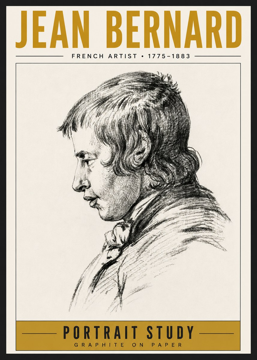 Jean Bernard Portrait Study III No6 - Juliste