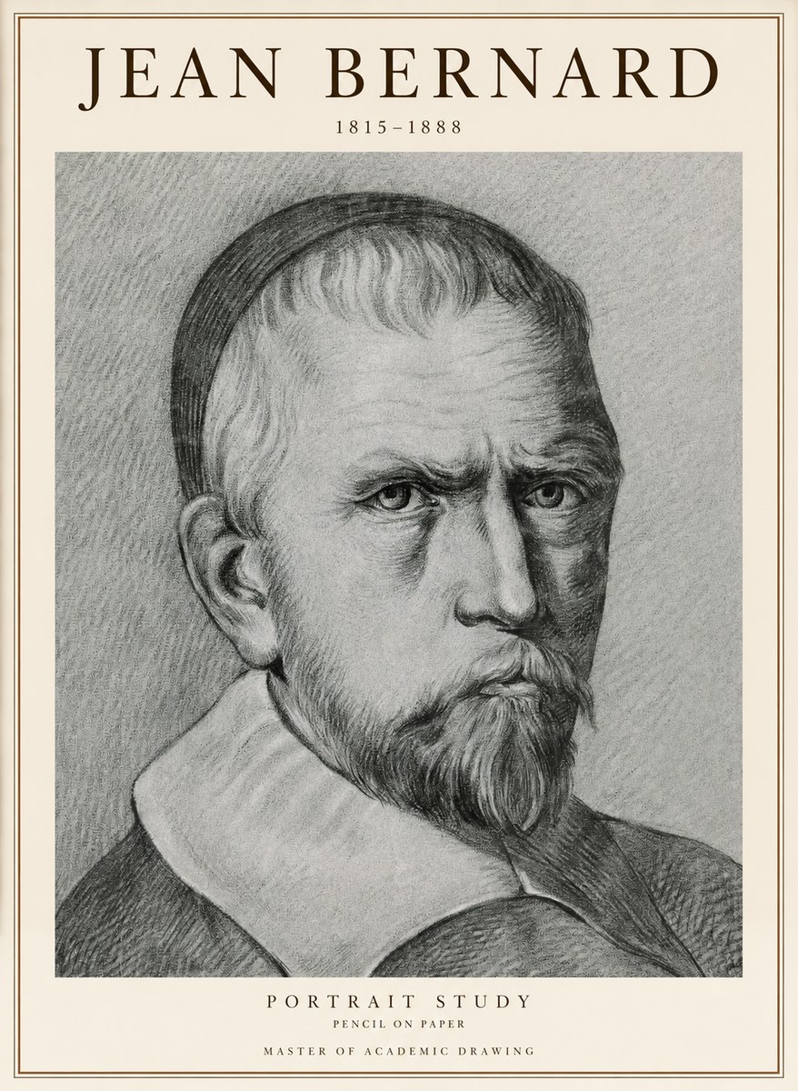 Jean Bernard Portrait Study IV No1 - Juliste