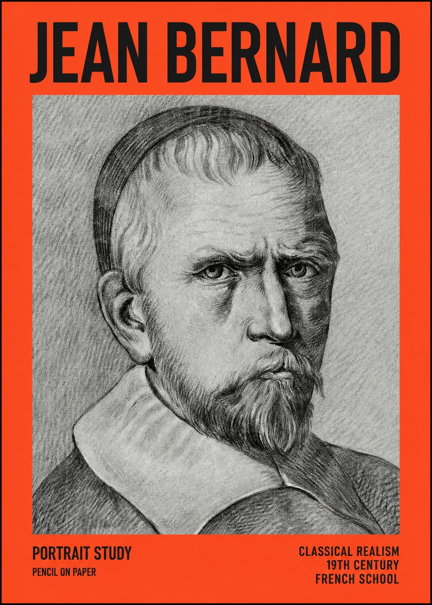 Jean Bernard Portrait Study IV No4 - Juliste