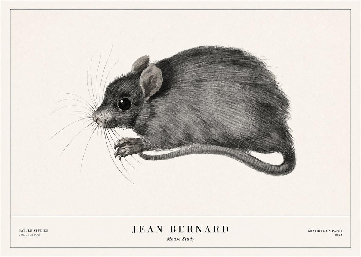 Jean Bernard Mouse Study No1 - Juliste