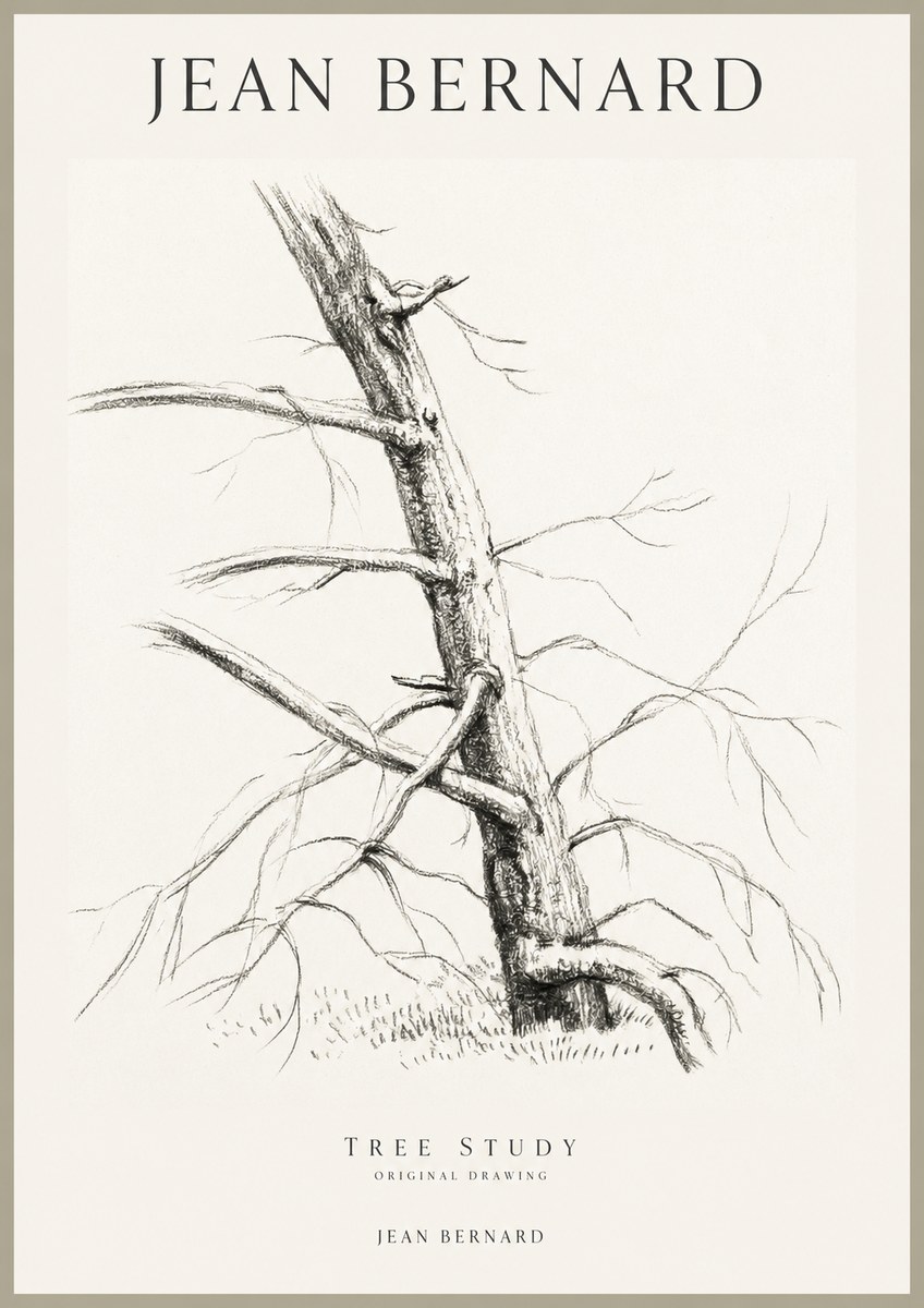 Jean Bernard Tree Study No1 - Juliste
