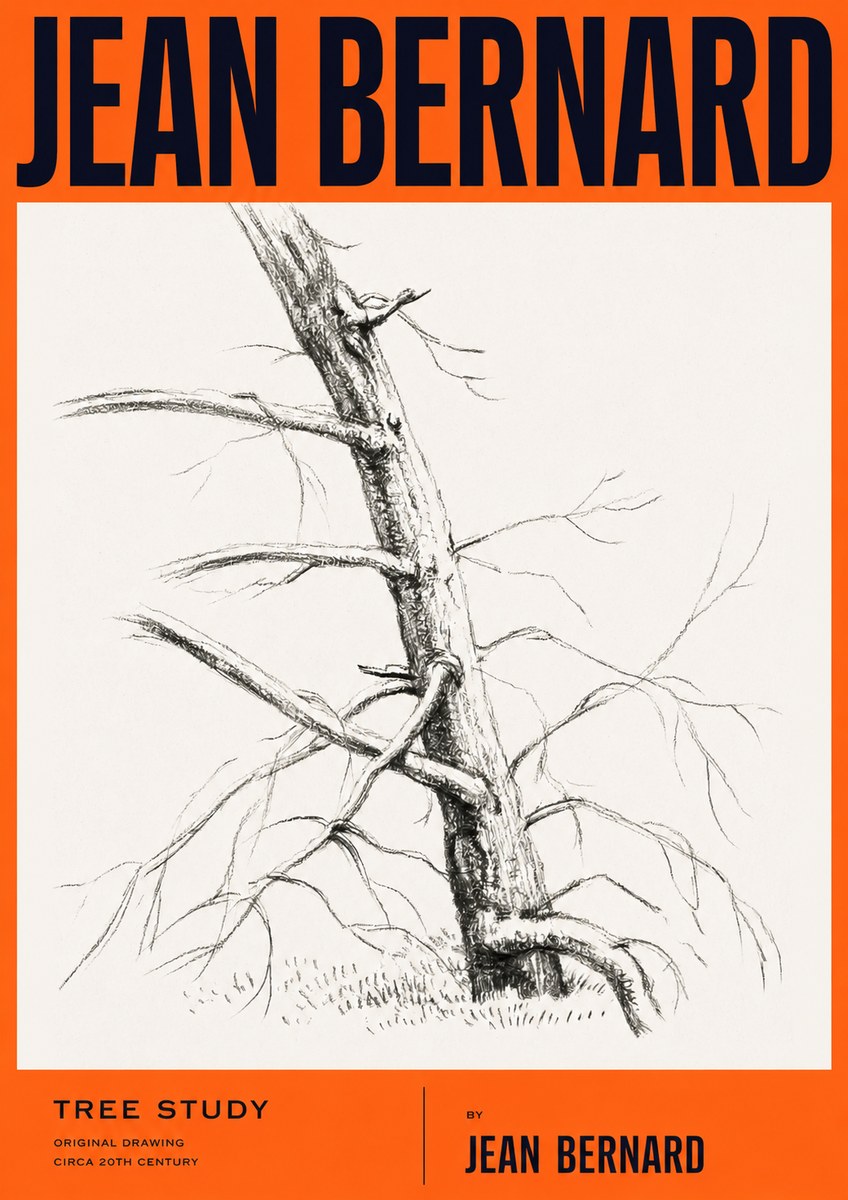Jean Bernard Tree Study No2 - Juliste