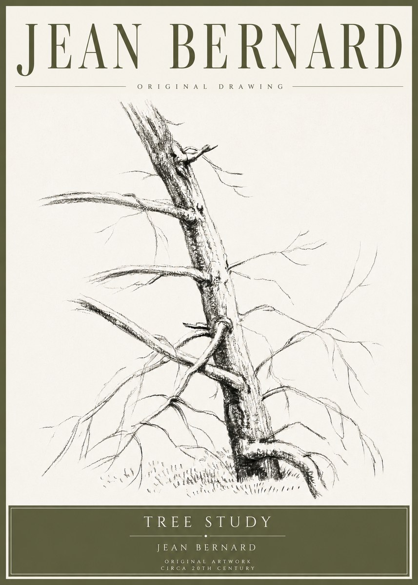 Jean Bernard Tree Study No4 - Juliste