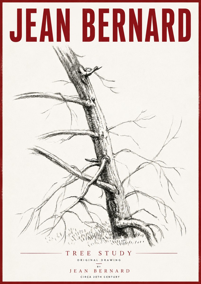 Jean Bernard Tree Study No6 - Juliste