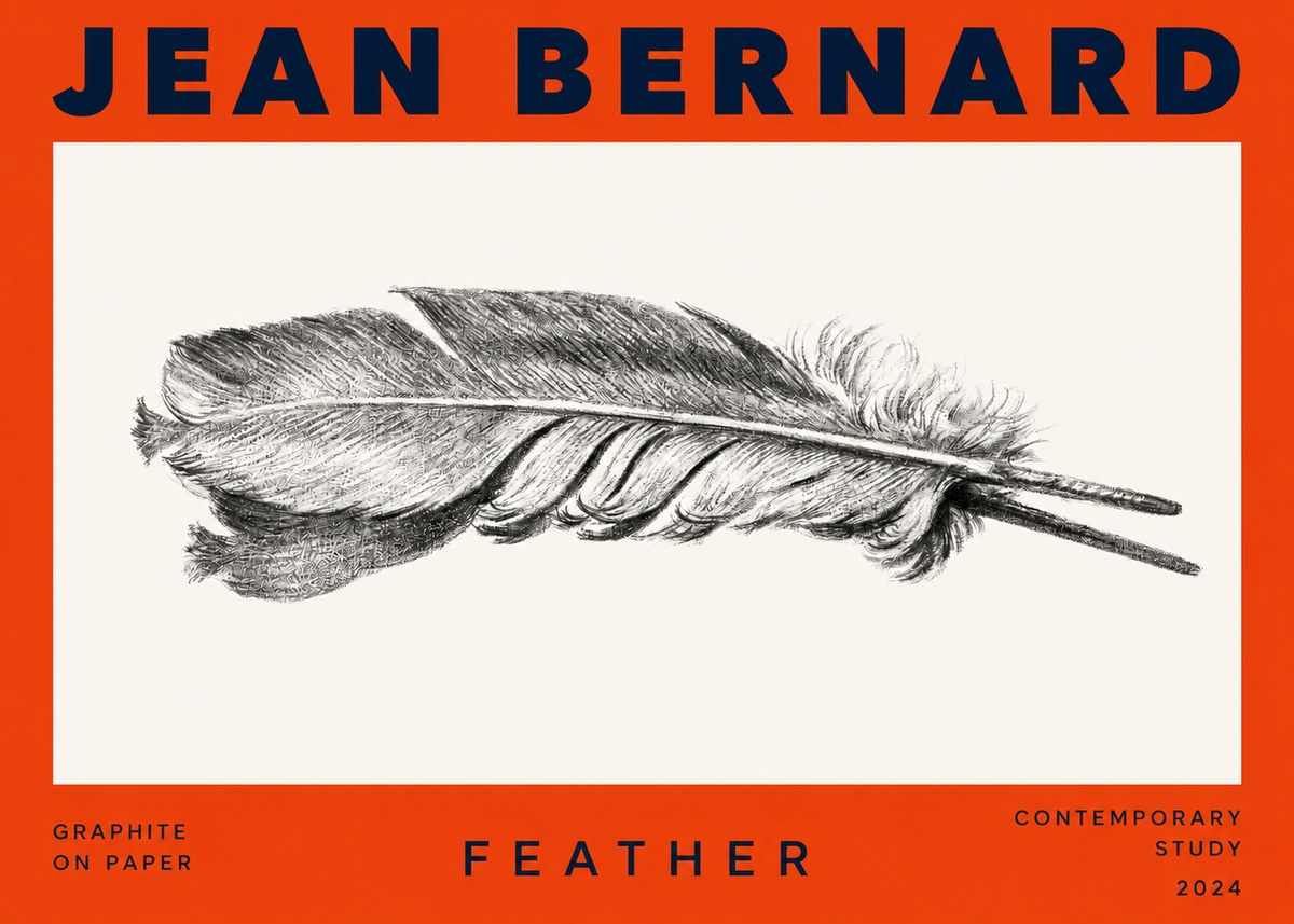 Jean Bernard Feather No2 - Juliste