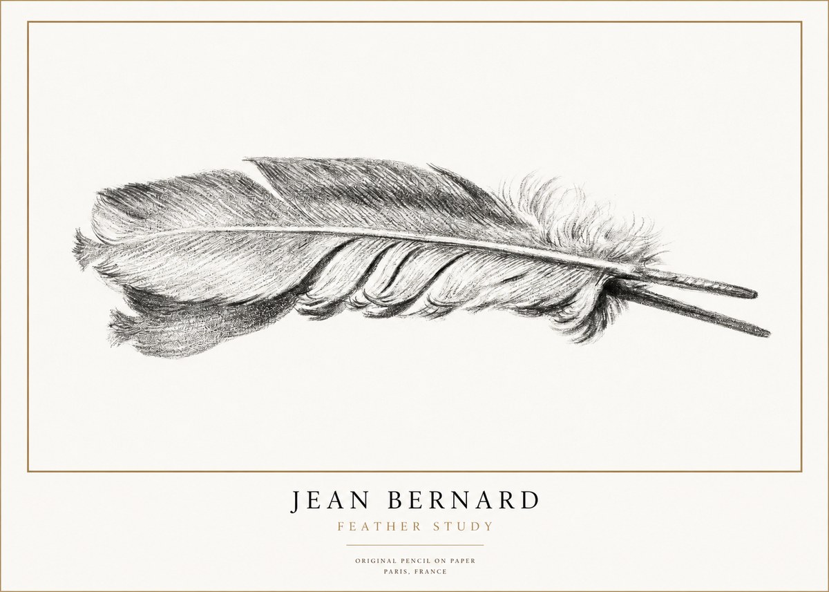 Jean Bernard Feather No3 - Juliste