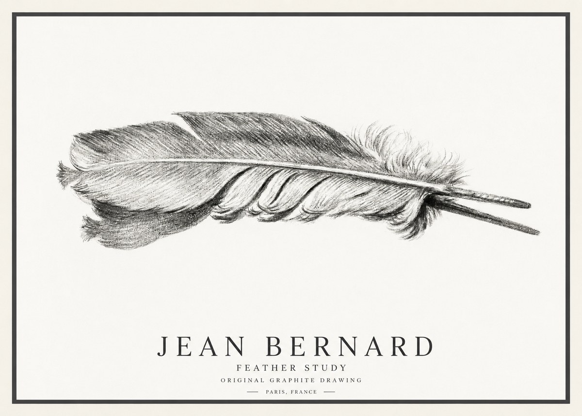 Jean Bernard Feather No4 - Juliste