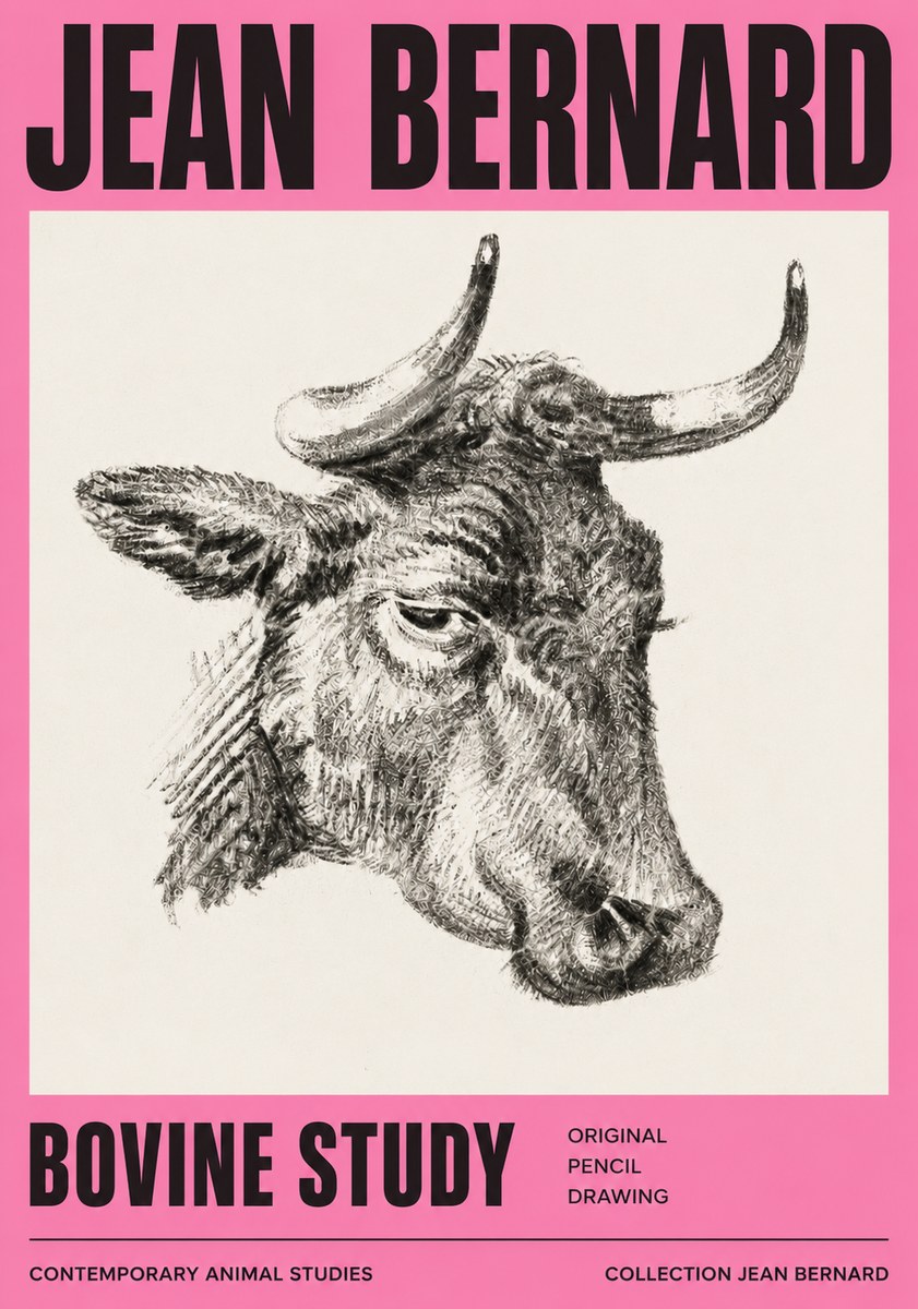 Jean Bernard Bovine Study I No3 - Juliste