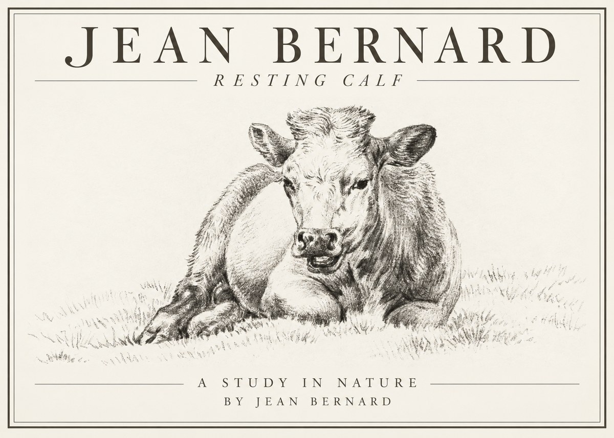 Jean Bernard Resting Calf I No1 - Juliste