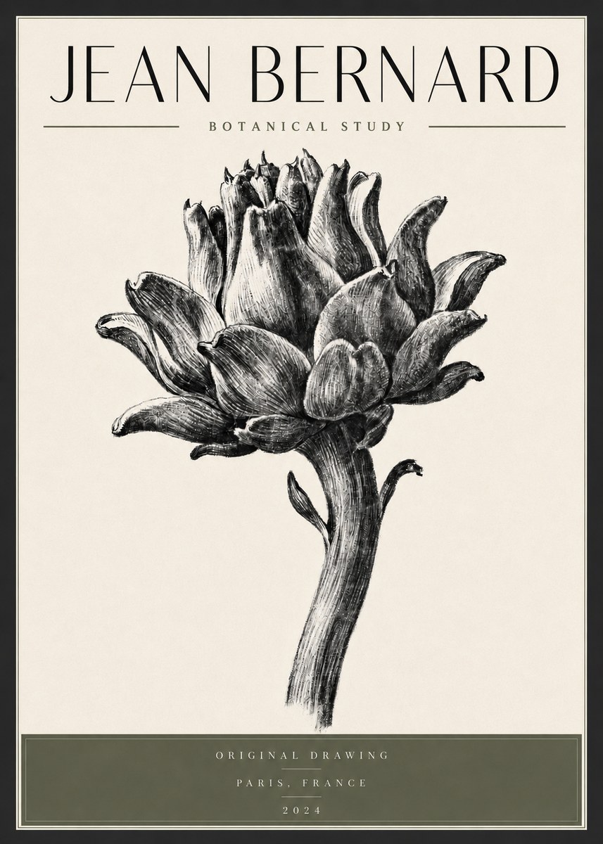 Jean Bernard Botanical Study No3 - Juliste