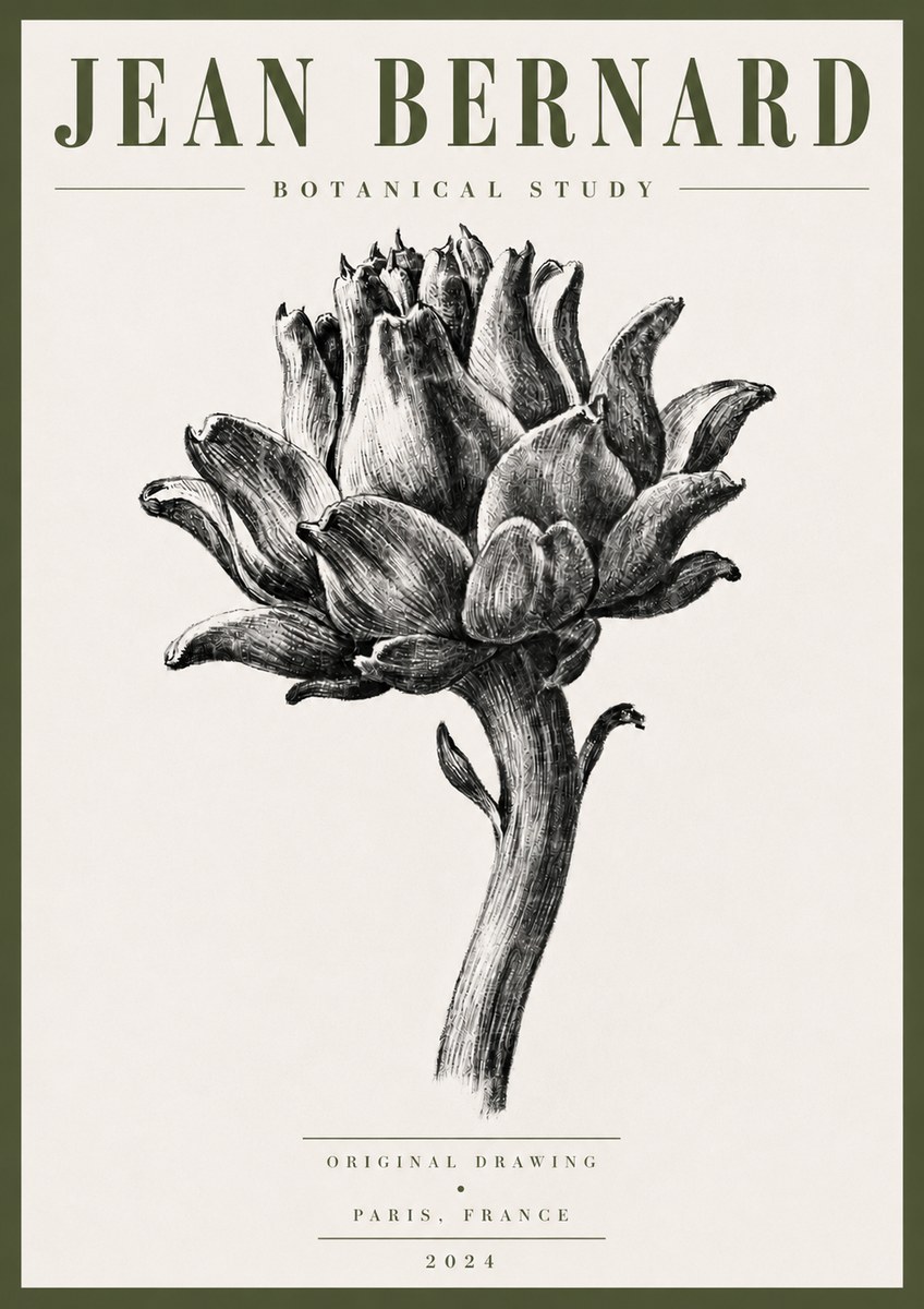 Jean Bernard Botanical Study No5 - Juliste