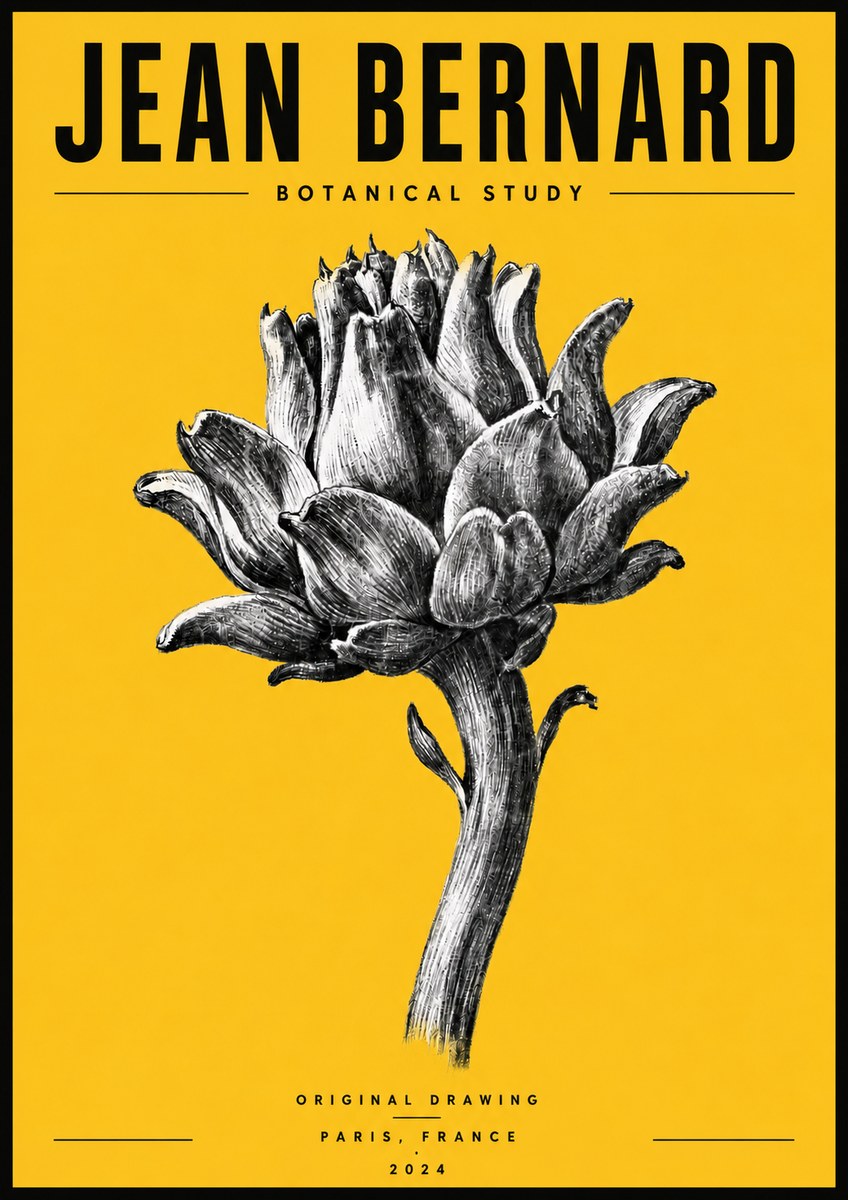 Jean Bernard Botanical Study No6 - Juliste