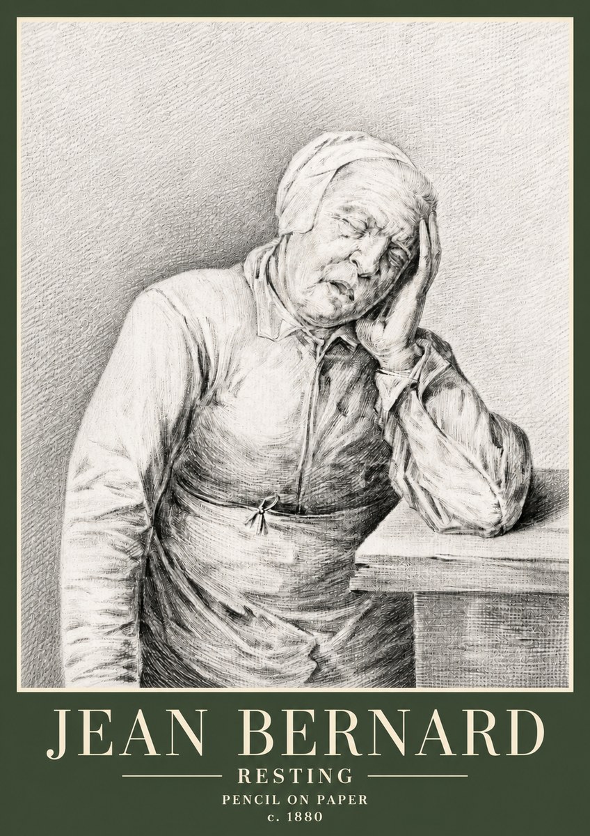 Jean Bernard Resting No3 - Juliste