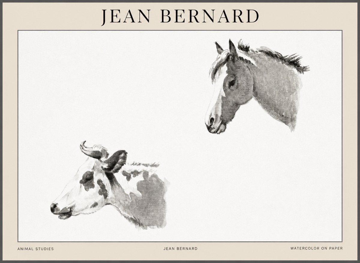 Jean Bernard Animal Studies No1 - Juliste